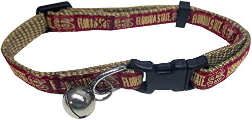 Pets First Collegiate Pet Accessories, Cat Collar, Florida State Seminoles, One Size
