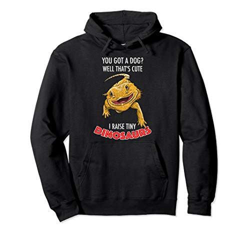 Cool I Raise Tiny Dinosaurs  Funny Bearded Dragon Pet Gift Pullover Hoodie
