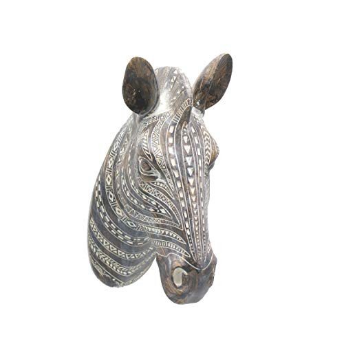 Otartu African Zebra Wall Bust Sculpture 13 Tall Carved Noble Zebra Head Wall Decor Art Wooden Color Zebra Otartu African Zebra Wall Bust Sculpture 13 Tall Carved Noble Zebra Head Wall Decor Art Wooden Color Zebra