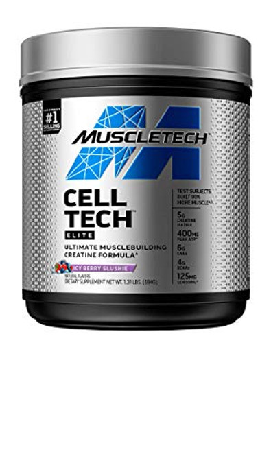 Creatine  BCAA Mass Gainer  MuscleTech Cell-Tech Elite Creatine Powder  Creatine Monohydrate  Creatine HCl  Muscle Recovery  Muscle Builder  BCAAs  Electrolytes  ICY Berry 20 Servings
