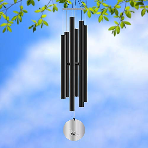IIET Wind Chimes for Outside 36 Sympathy Wind Chimes with Aluminum Large Deep Tone Tubes - Memorial Wind Chimes for Yard Garden and IndoorRemembrance Wind Chimes as a Sympathy Gifts Black IIET Wind Chimes for Outside 36 Sympathy Wind Chimes with Aluminum Large Deep Tone Tubes - Memorial Wind Chimes for Yard Garden and IndoorRemembrance Wind Chimes as a Sympathy Gifts Black