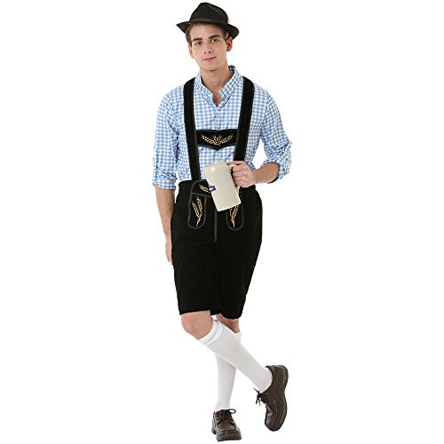 German Lederhosen Mens Halloween Costume - Oktoberfest Bavarian Drinking Party Medium German Lederhosen Mens Halloween Costume - Oktoberfest Bavarian Drinking Party Medium