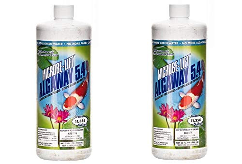 Microbe Lift 2 Pack of Pond Algaway 5_4 32-Ounces Per BottlePackage might vary
