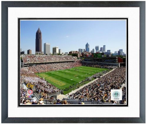 NCAA Bobby Dodd Stadium Georgia Tech University Yellow Jackets Photo 12_5 x 15_5 Framed