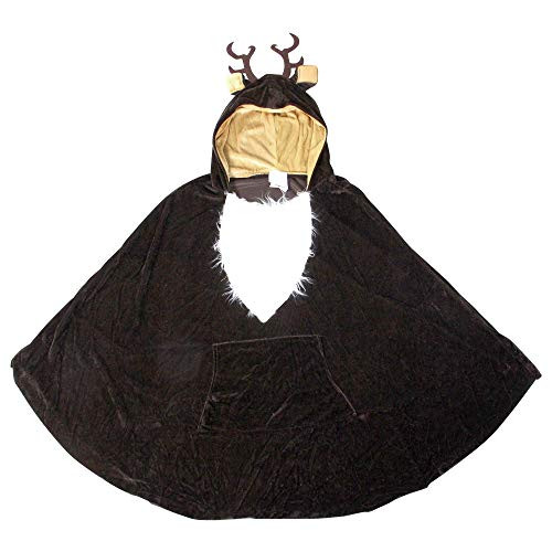 Fun World Womens Reindeer Poncho Adult Costume Multi Standard