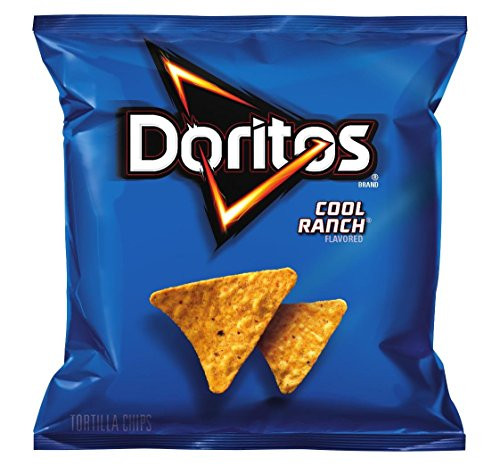 Doritos Cool Ranch Flavored Tortilla Chips 1 Ounce Pack of 104