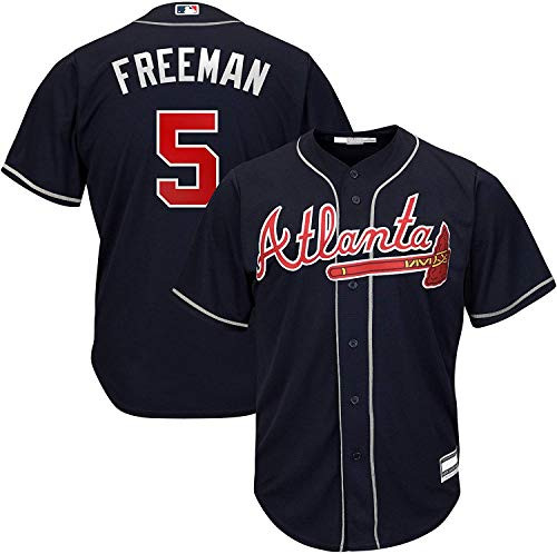 Freddie Freeman Atlanta Braves MLB Boys Kids 4-7 Player Jersey Navy Alternate Kids 7