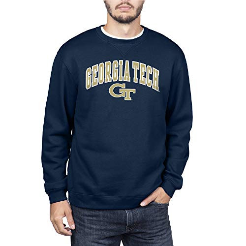 Top of the World Georgia Tech Mens Team Color Crewneck Sweatshirt X-Large
