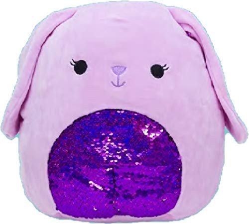 Squishmallow Kellytoy 2020 Sequins Easter Collection 16 Inch Bubbles The Purple Bunny wSequins Belly- Super Soft Plush Toy