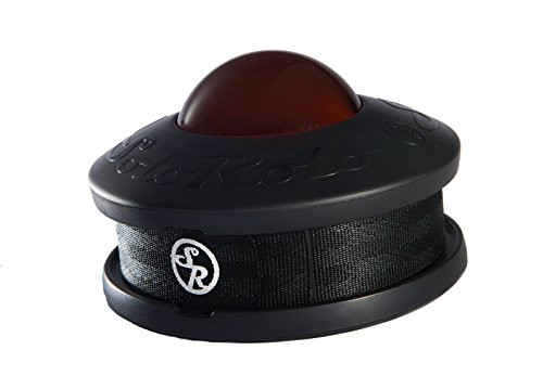 SoloRolo Massage Roller Ball - Self Massage Therapy Tool for Sore Muscles Pain Relief Myofascial Release Trigger Point Therapy and Muscle Knots - Tennis and Lacrosse Ball Massage Red