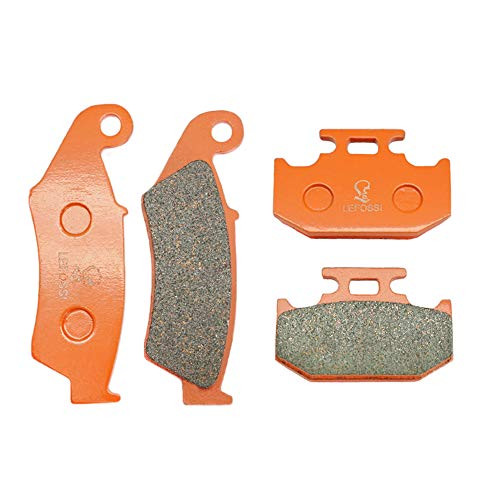 Lefossi Front Rear Carbon Fiber Brake Pads Brakes for Kawasaki KLX 250 FR 1993-1997 KX 125 250 500 KDX 200 220 FA185F FA152R