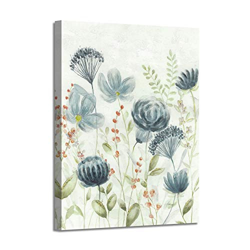 Flower Canvas Wall Art Picture Watercolor Floral Artwork Painting on Canvas for Bedroom 18 x 24 x 1 Panel
