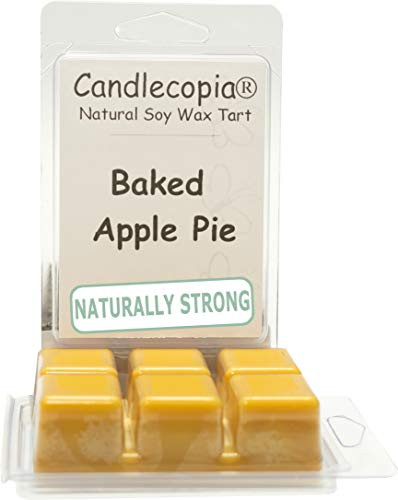 Candlecopia Baked Apple Pie Strongly Scented Hand Poured Vegan Wax Melts, 12 Scented Wax Cubes, 6.4 Ounces in 2 x 6-Packs