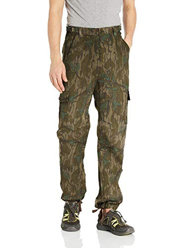 Mossy Oak Cotton Mill 2_0 Camo Hunting Pants for Men Camouflage Clothes Medium Greenleaf
