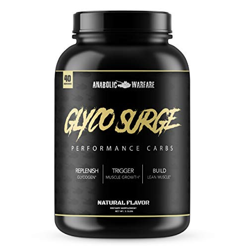 Glyco Surge Glycogen Supplement by Anabolic Warfare  Performance Carbs to Help Lean Muscle Growth Post Workout Recovery and Endurance* Natural  30 Servings