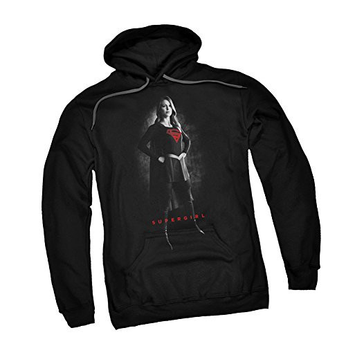 DC Comics Standing Tall - CWs Supergirl TV Show Adult Hoodie Sweatshirt Small Black