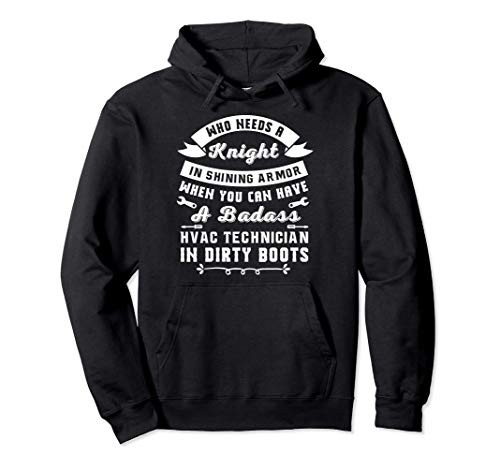 Hvac Tech Wife Merch - Gifts For Hvac Technicians Female Pullover Hoodie