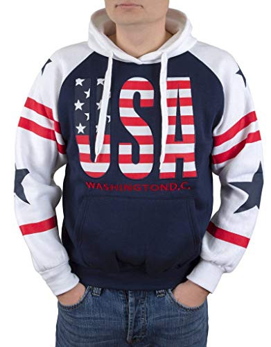 Washington DC USA Pullover Hoodie Sweatshirt Medium
