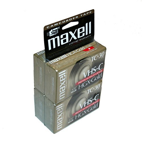 Maxell TC-30 VHS-C Videocassettes 4-pack