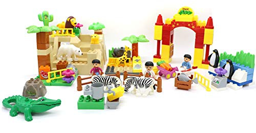 VERZABO Building Blocks for Toddlers Mini Zoo Blocks for Age 1-2-3-4-5-6  Toddler Building Bricks Mini Safari Zoo Building Toy Toddler Building Blocks Great Birthday