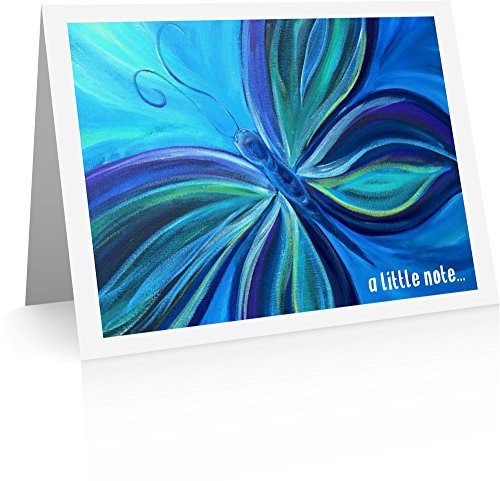 Butterfly Note Cards (12 Foldover Cards and Envelopes) Butterfly Thank You Cards