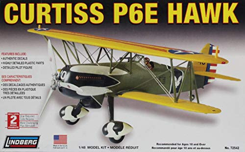 Lindberg 148 Curtiss P6E P-6 E Hawk Plastic Model Kit 72542X