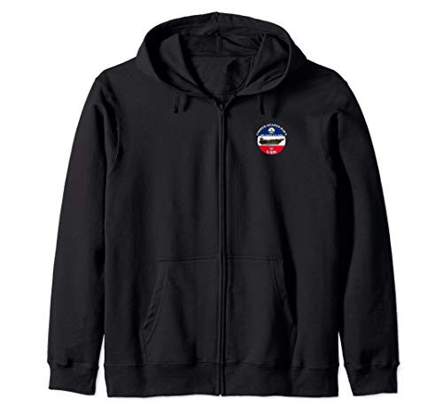 NAVY AIRCRAFT CARRIER USS GEORGE H_W_ BUSH CVN-77 Zip Hoodie