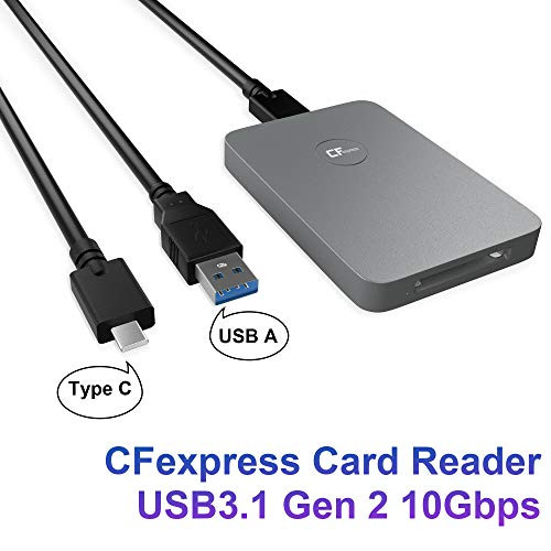 CFexpress Card Reader USB 3_1 Gen 2 10Gbps CFexpress Type B Reader Portable Aluminum CFexpress Memory Card Adapter Support AndroidWindowsMac OSLinux