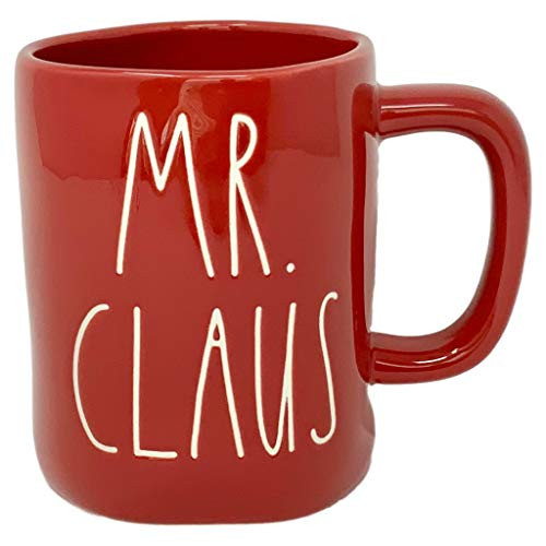 Rae Dunn By Magenta Red Mr Claus Mug - Artisan Collection BY MAGENTA - Beautiful Red Rae Dunn Mr Claus Mug to enjoy your favorite hot coffee or hot tea on a cold Christmas Winter Morning