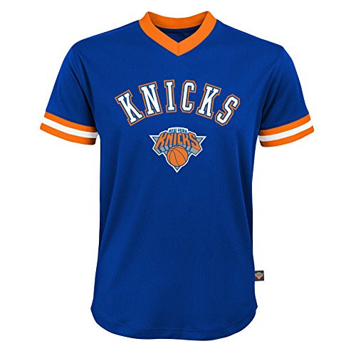 NBA Youth Boys New York Knicks Short Sleeve Player Mesh Fashion Top Royal Youth Medium10-12 NBA Youth Boys New York Knicks Short Sleeve Player Mesh Fashion Top Royal Youth Medium10-12