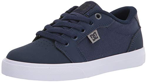 DC boys Anvil Skate Shoe NavyGrey 13 Little Kid US