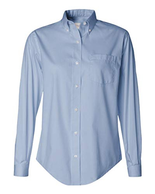 Van Heusen Ladies Long-Sleeve Blended Pinpoint Oxford