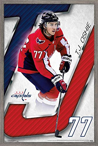 Trends International NHL Washington Capitals - T_ J_ Oshie 18 Wall Poster 22_375 x 34 Barnwood Framed Version