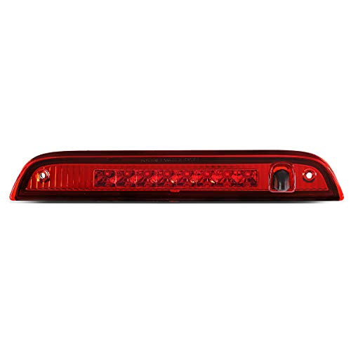 DNA Motoring 3BL-PAT07-LED-RD Red Rear Center Full LED 3rd Third Tail Brake Light Lamp