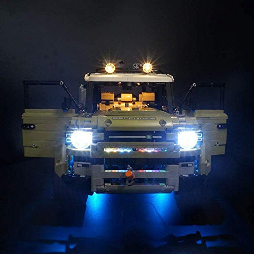 LED Light kit for Lego 42110 Land Rover Defender Lighting Set for Lego 42110 Building Blocks Model Only Light Included