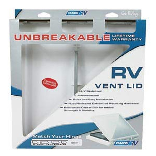 Camco 40162 Polycarbonate RV Vent Lid for Elixir pre-1994 - White Camco 40162 Polycarbonate RV Vent Lid for Elixir pre-1994 - White