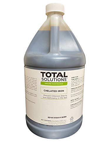 Total Solutions Chelated Iron 1 Gallon  Liquid Mineral Supplement Used to Prevent or Cure Iron Chlorosis in Turf Ornamental shrubs and Trees_