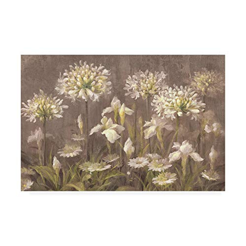 Trademark Fine Art Spring Blossoms Neutral by Danhui NAI 12x19