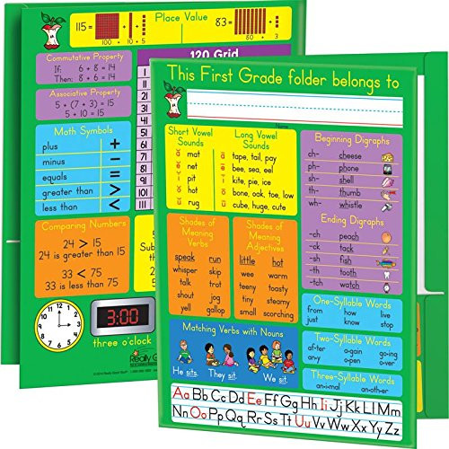 Really Good Stuff 161800 Common Core Resource Folders - First Grade Assorted