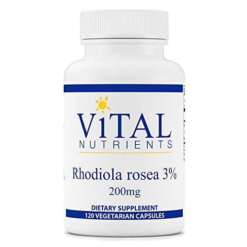 Vital Nutrients - Rhodiola Rosea Extract 3 200 mg - Energy and Stress Support Supplement - 120 Capsules