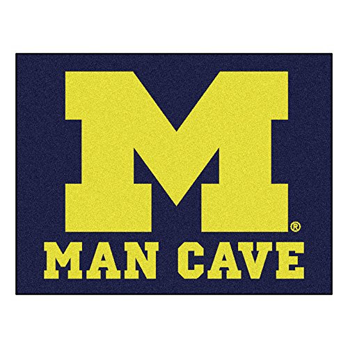 FANMATS 14669 University of Michigan Nylon Universal Man Cave All-Star Mat FANMATS 14669 University of Michigan Nylon Universal Man Cave All-Star Mat