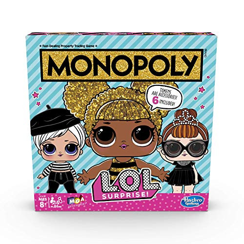 Monopoly Game L_O_L_ Surprise Edition Board Game for Kids Ages 8 and up Monopoly Game L_O_L_ Surprise Edition Board Game for Kids Ages 8 and up