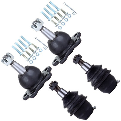 Scitoo 4pcs Suspension Kit 2 Front Lower Ball Joints 2 Front Upper Ball Joints fit Chevrolet K1500 K2500 Suburban Tahoe GMC Yukon 1995-1999 K6509 K6292