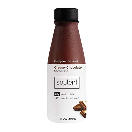 Soylent Creamy Chocolate Plant Protein Meal Replacement Shake 14 fl oz 12 Bottles