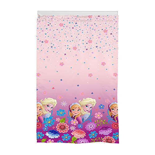 Disney Frozen Kids Room Darkening Window Curtain Panel, 42" X 63", Pink