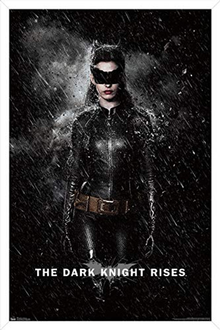 Trends International DC Comics Movie - The Dark Knight Rises - Catwoman Rain Wall Poster 22_375 x 34 White Framed Version Trends International DC Comics Movie - The Dark Knight Rises - Catwoman Rain Wall Poster 22_375 x 34 White Framed Version