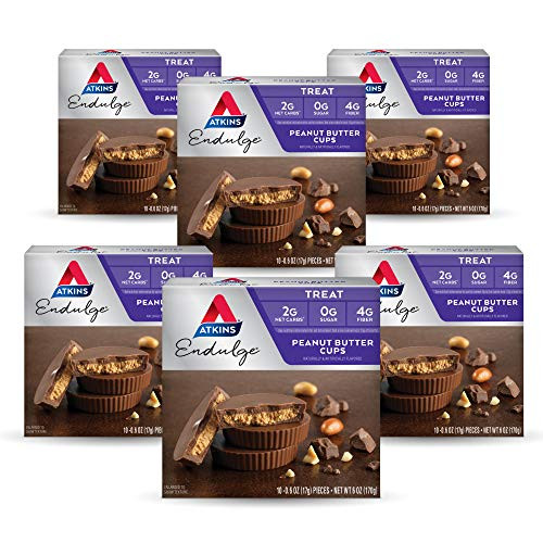 Atkins Endulge Treat Peanut Butter Cups_ Rich Milk Chocolate   Creamy Peanut Butter_ Keto-Friendly_ 60 Pieces