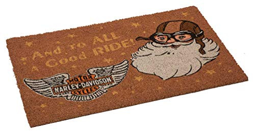 Harley-Davidson Biker Santa Holiday Coco Entry Mat 30 x 18 inches HDX-99186