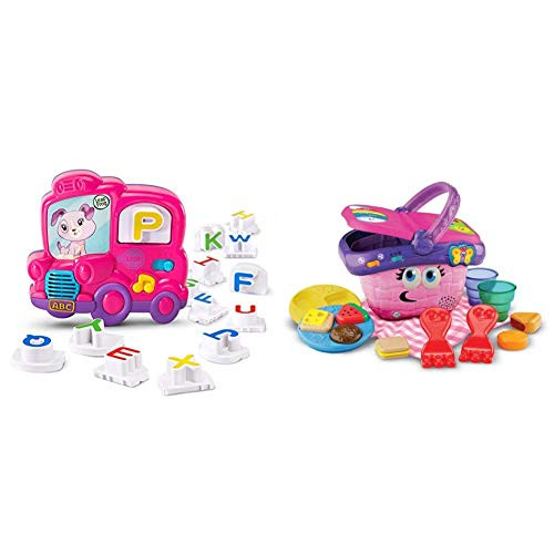 LeapFrog Fridge Phonics Magnetic Letter Set Pink   Shapes and Sharing Picnic Basket Frustration Free Packaging Pink Great Gift for Kids Toddlers Toy for Boys and Girls Ages Infant 1 2 3