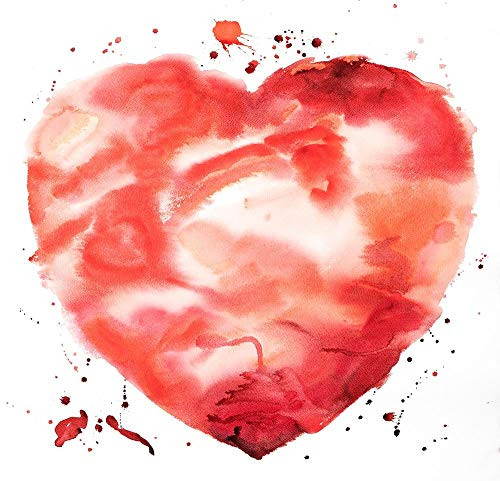 Posterazzi Collection Big Heart Poster Print by Atelier B Art Studio 24 x 24